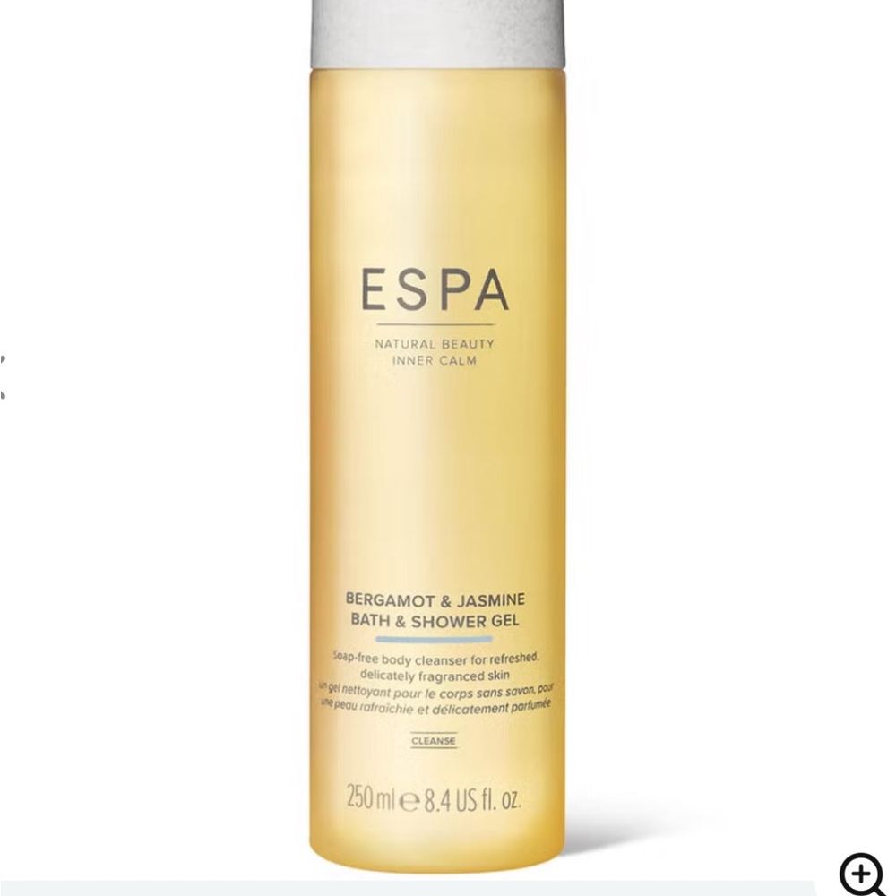 Espa Bergamot and Jasmine Bath & Shower Gel 8.4 oz Unopened Brand New
